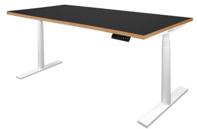 Schreibtisch elektrisch höhenverstellbar Josi | BxT 1200 x 800 mm | Gestell Weiß | Platin | Novigami